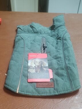 ThinkPet Forest Green Quilted Vest  NWT Reversible